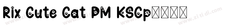 Rix Cute Cat PM KSCp字体转换